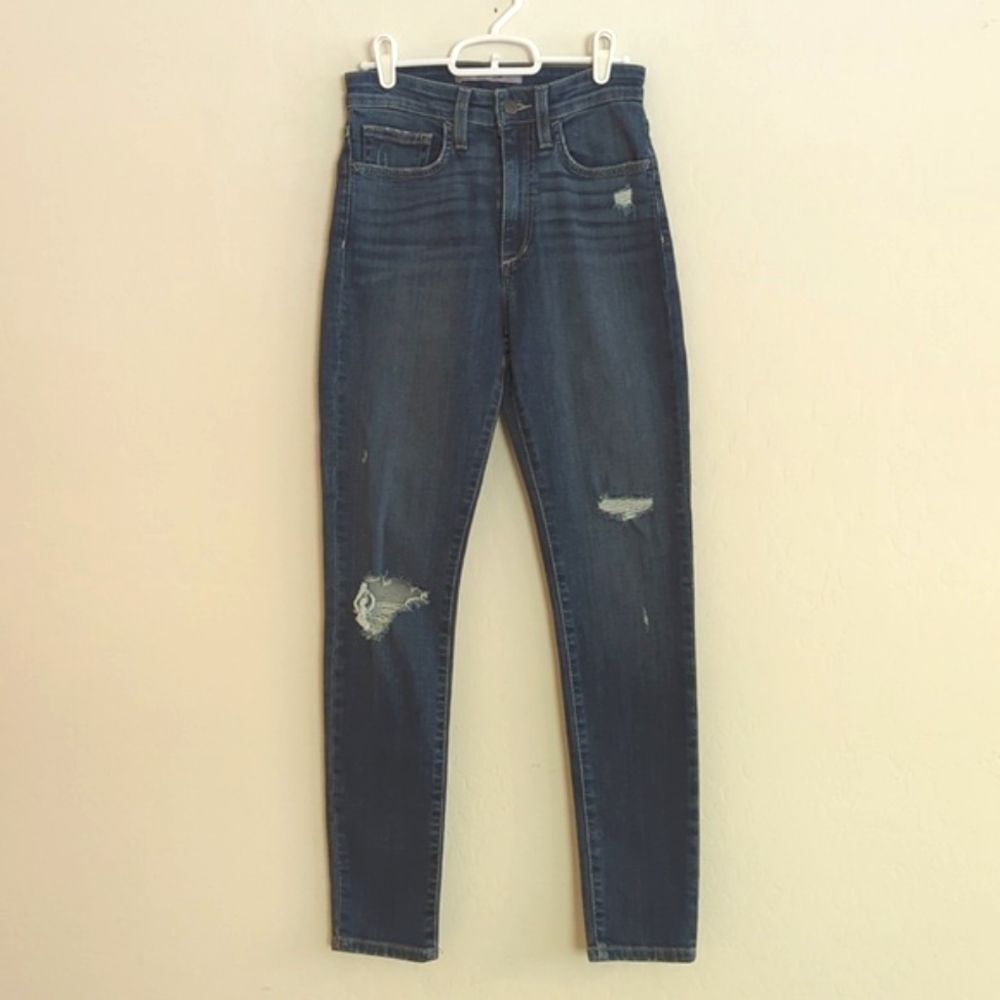 Joe's Jeans High Rise Skinny Ankle Denim Jeans Distressed - Size 26